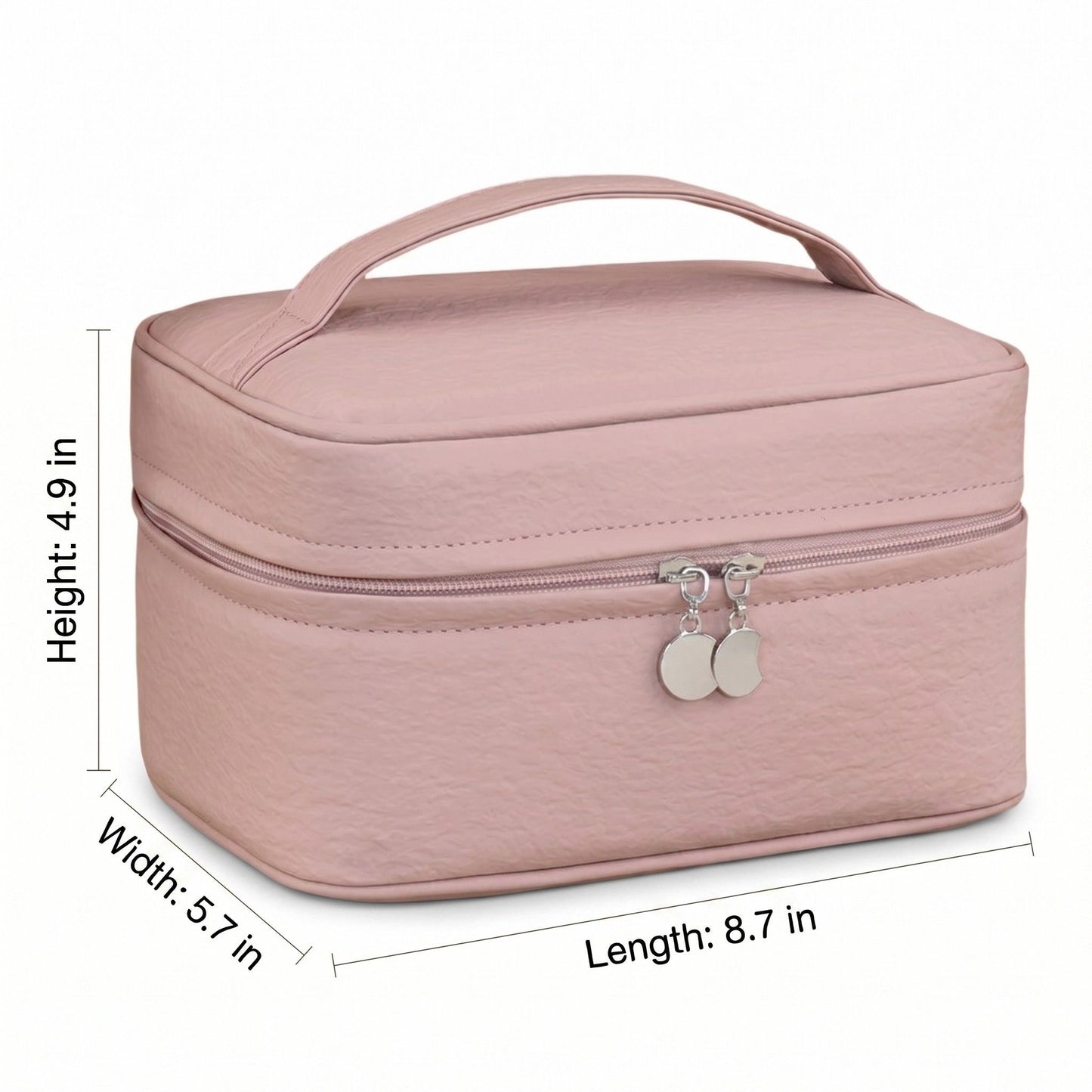 Travel Makeup Organizer Case with Removable Cosmetic Pouch Waterproof Storage Bag Set