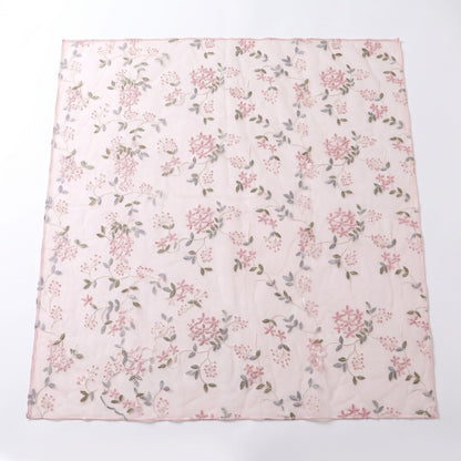 Sheer Floral Embroidered Rectangular Tablecloth 59.1x39.4in