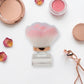 Soft Synthetic Nail Dust Cleaning Brush with Crystal Base and Protective Stand