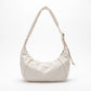 Oversized Crescent Sling Bag with Wide Adjustable Strap and Top Zipper 17.5x10x6.5in