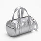 Mini Barrel Satchel Bag with Detachable Crossbody Strap