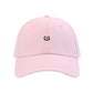 Embroidered Cat Face Baseball Cap with Curved Brim and Adjustable Strap