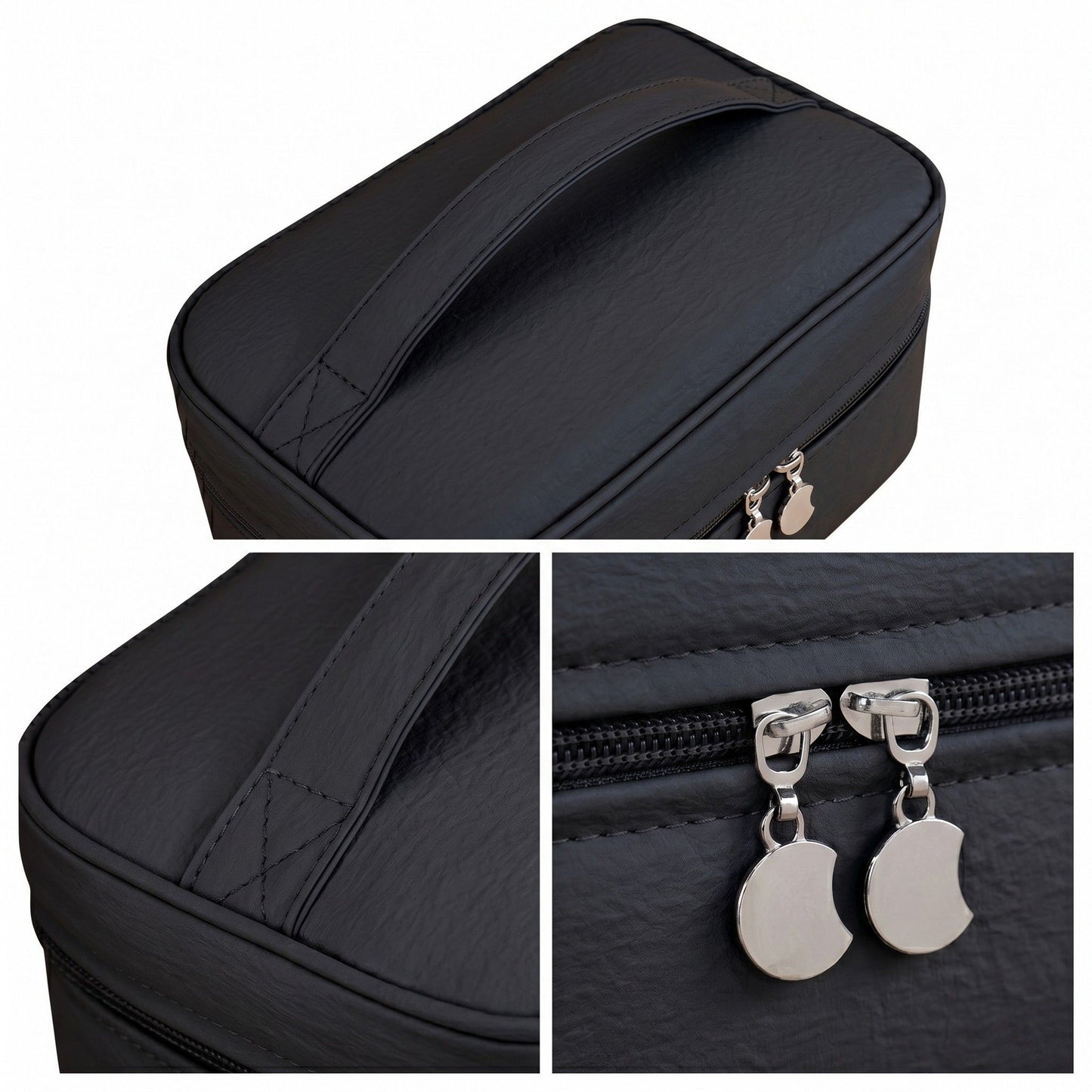 Travel Makeup Organizer Case with Removable Cosmetic Pouch Waterproof Storage Bag Set