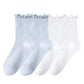 4-Pair Pack Soft Ribbed Ankle Socks with Ruffled Edge Trim Lightweight Knit Design in Multiple Color Combinations