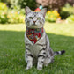 Paisley Floral Pet Bandana Scarf Bohemian Neckerchief for Cats and Dogs Bib