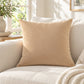 Solid Velvet Decorative Throw Pillow Cover (Single Piece)