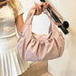 Lightweight Hobo Shoulder Bag with Adjustable Strap and Multiple Pockets