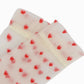 Sheer Crew Socks with Flocked Heart Pattern and Reinforced Toe and Heel 2-Pack