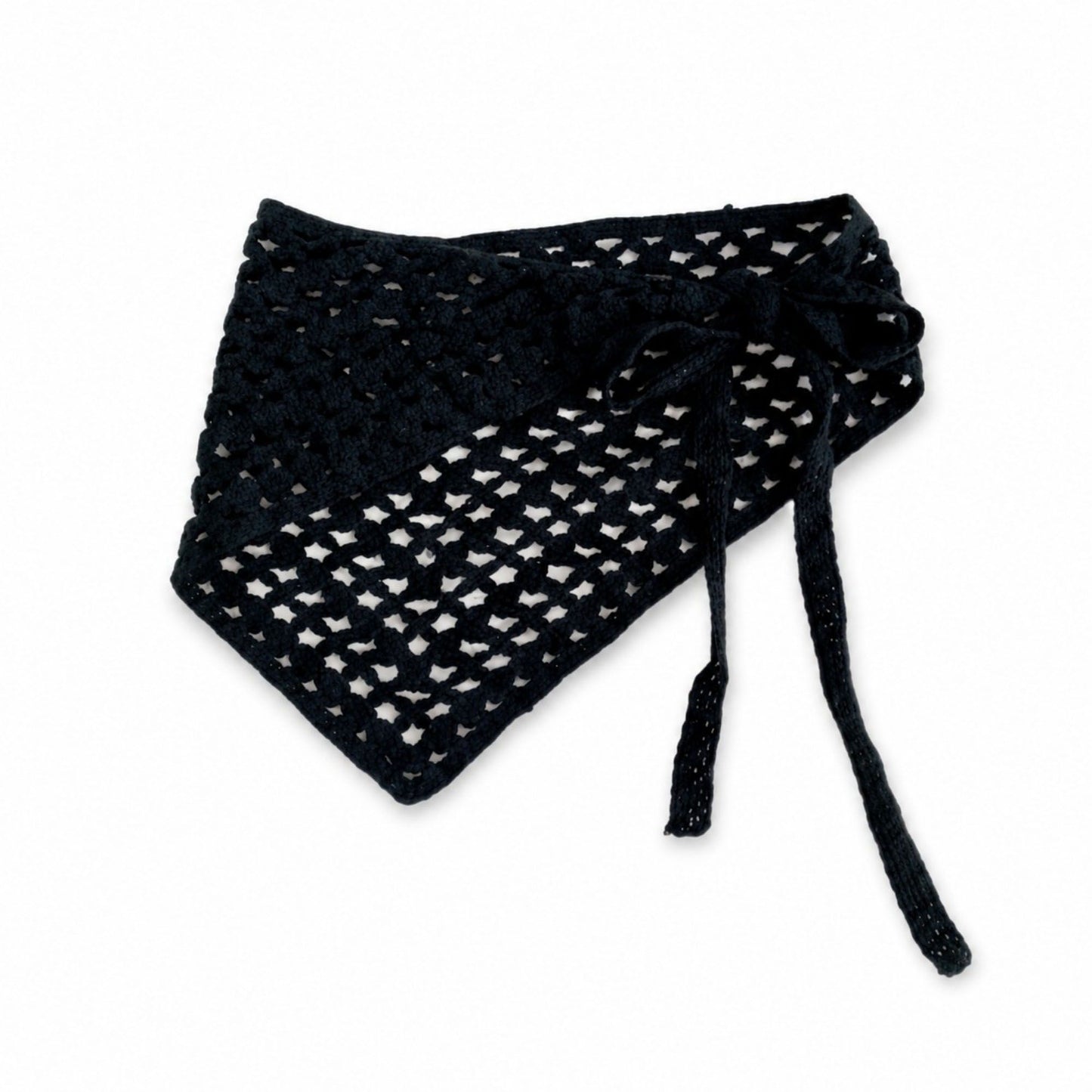 Crochet Wrap Skirt Tie Waist Cover Up