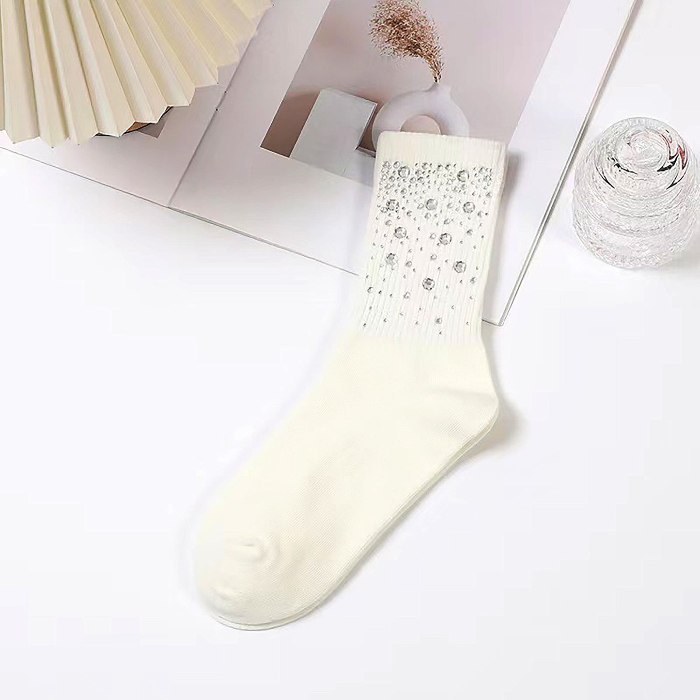 6pk Dot Ankle Socks - Sparkly Accent Dress Socks for Parties & Stylish Daily Wear