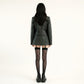 2pcs Women's Sheer Plaid Pattern Thigh High Tights with Elastic Band Top and Garter Style Detail