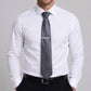 Men's Formal Tie Gift Set with Pocket Square Cufflinks Tie Clip and Gift Box