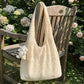 Lace Hobo Shoulder Bag with Floral Embroidery and Inner Pocket