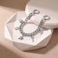 Decorative Chain Bag Strap with Charms and Ring Clasps