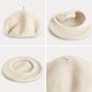 Wool Beret Hat Classic French Painter Cap Soft Felt Everyday Style