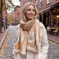 Abstract Geometric Print Oversized Scarf Wrap with Fringe 70.8*25.6 Inches