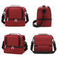 Dual Compartment Insulated Lunch Bag with Adjustable Shoulder Strap