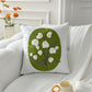 Canvas Decorative Throw Pillow Cover, Plant and Floral Print, 17.7*17.7in Square