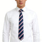 Men's Polyester Filament Tie with Multi-Tone Stripes - Formal Necktie for Business, Weddings & Daily Wear