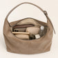 Faux Suede Slouchy Hobo Shoulder Bag