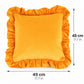 Velvet Ruffle Decorative Throw Pillow Cover Set of 2