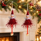 2pk Lace Angel Christmas Tree Ornaments