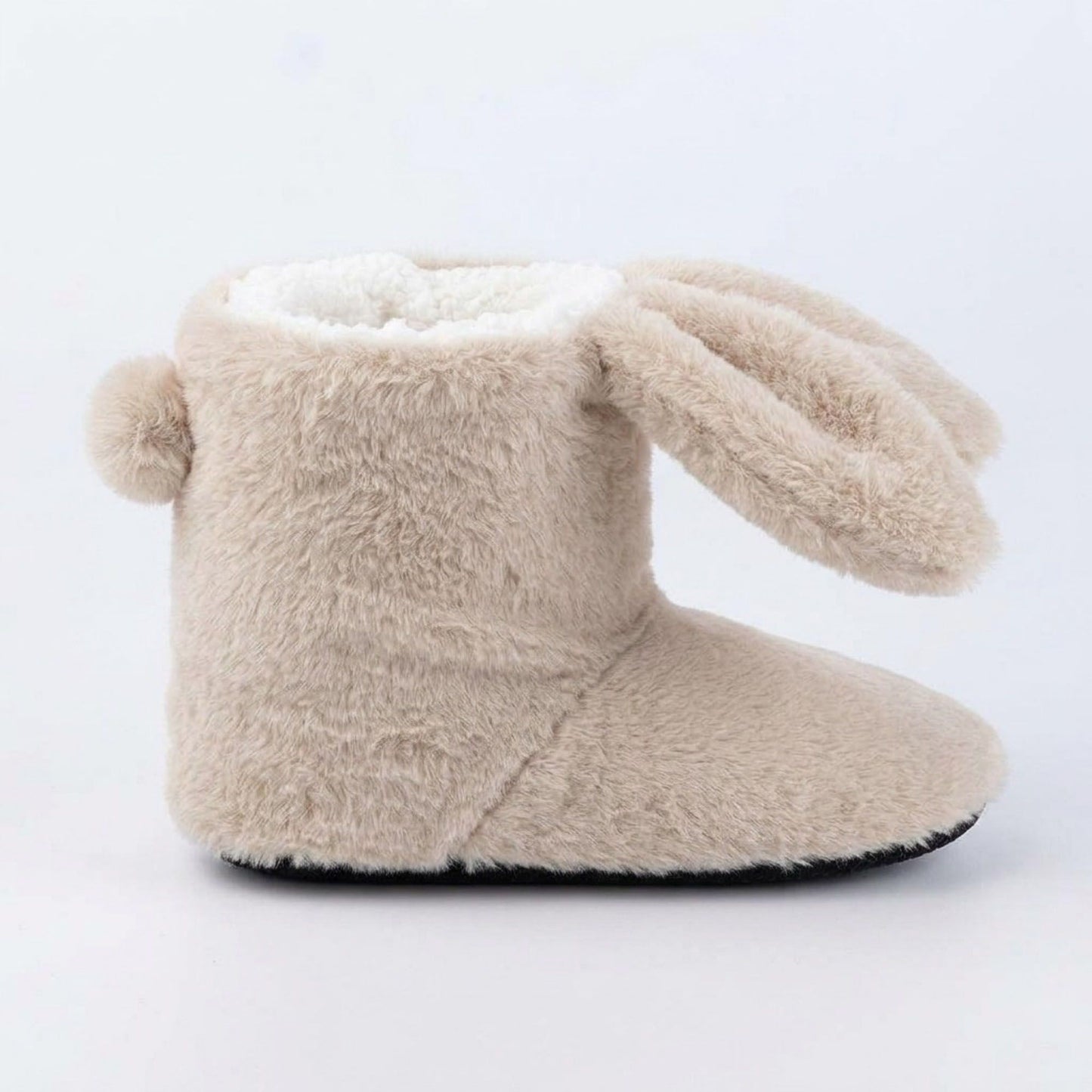 Fuzzy Bunny Slipper Boots