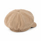 Corduroy Newsboy Cap Vintage Baker Boy Cabbie Hat with Short Brim