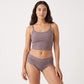2 Pack Ribbed Floral Lace Hipster Underwear