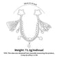 Coastal Bag Charm with Star Clips Pearl Look Beads Shell Accents and Tassels