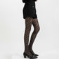 2pcs Women's Sheer Tights with Sparkly Zebra Stripe Pattern