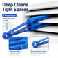 5-Piece Microfiber Blind Duster Set with Multi-Prong Handles for Vents, Blinds and Car Interiors