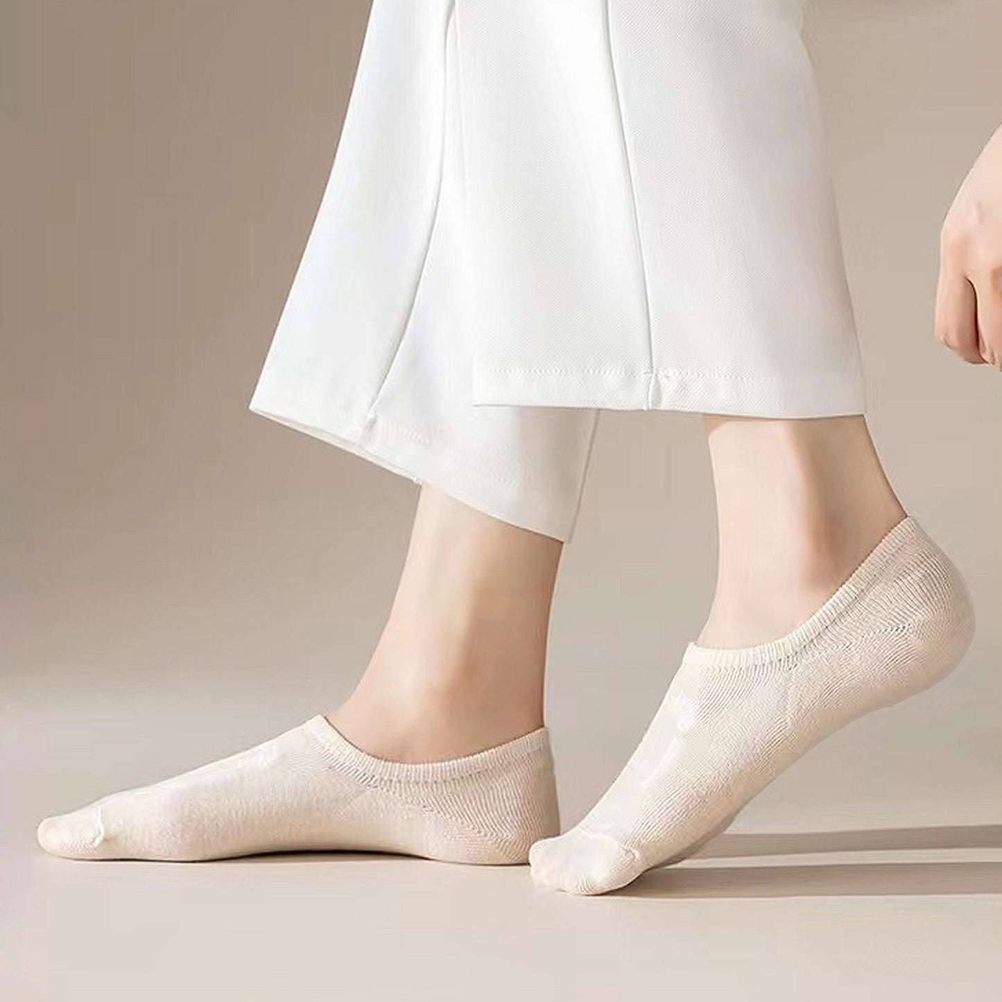 Non-slip No Show Socks 6pk Invisible Liner Adorable Bear