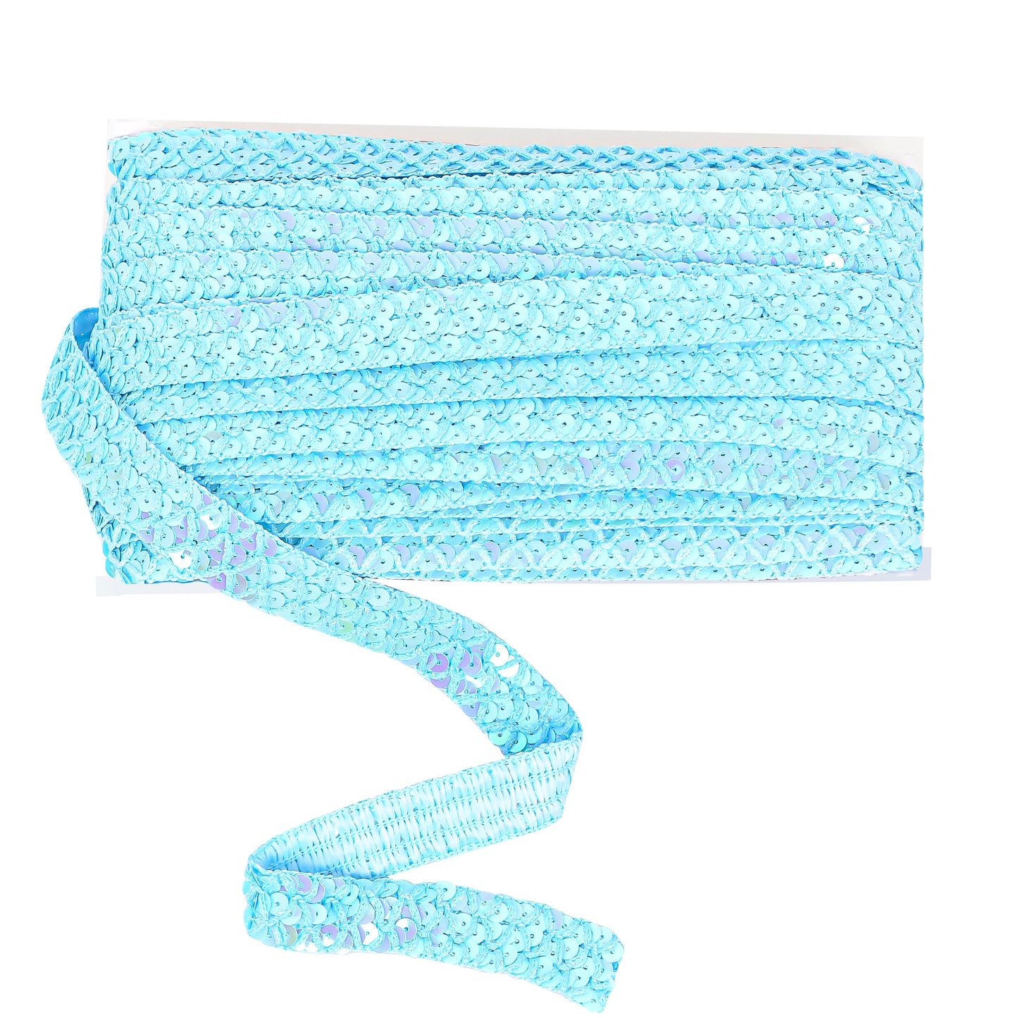 Sewing Sequin Trim 0.9 Inch 4 Row, 25 Yards Glitter Sequin Ribbon Metallic Stretch Bling Strip DIY Craft Decoration