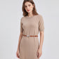 Skinny Waist Belt Thin Dress Belt with Metal Clasp 39.4 in