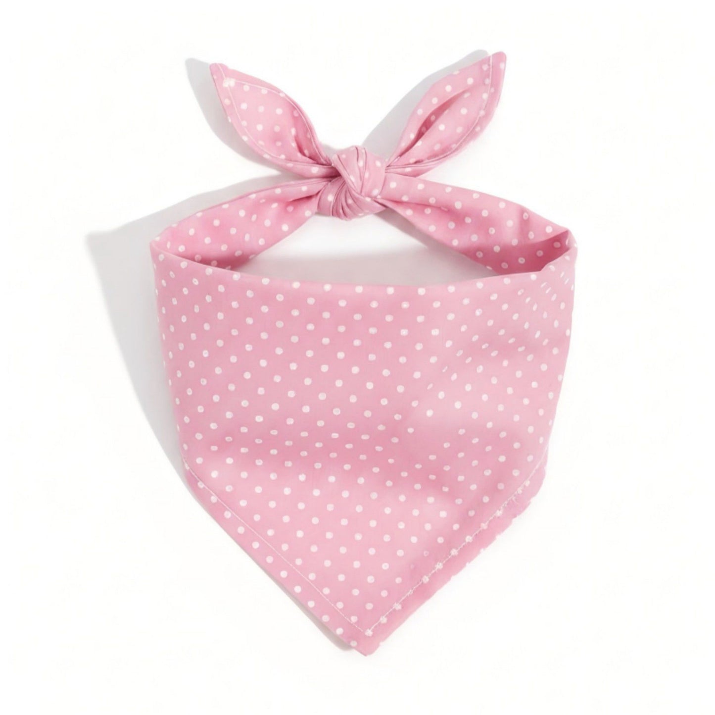 Polka Dot Pet Bandana, Soft Cotton Dotted Scarf Bib for Small Medium Dogs Cats