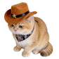 Pet Bandana Scarf Floral Pattern with Hat Accessory for Dogs and Cats