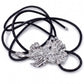 Double Floral Metal Waist Rope Adjustable Floral Body Belt Flower Inspired Waist Jewelry 47.2in