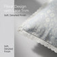 4-Piece Cotton Washed Jacquard Bedding Set with Duvet Cover Flat Sheet and Pillowcases Floral Texture
