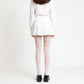 Sheer Tights with Crisscross Lace-Up Detail and Opaque Lower Leg Design
