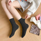 Slouchy Ankle Socks Soft Solid Cotton for Casual Comfort 2 Pairs