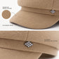 Embellished Newsboy Cap Adjustable Brim Baker Boy Hat