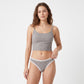 2 Pack Ribbed Lace Trim Thong Underwear