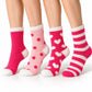 Fuzzy Crew Socks 4-Pair Set US 5-10.5 US 5-10.5