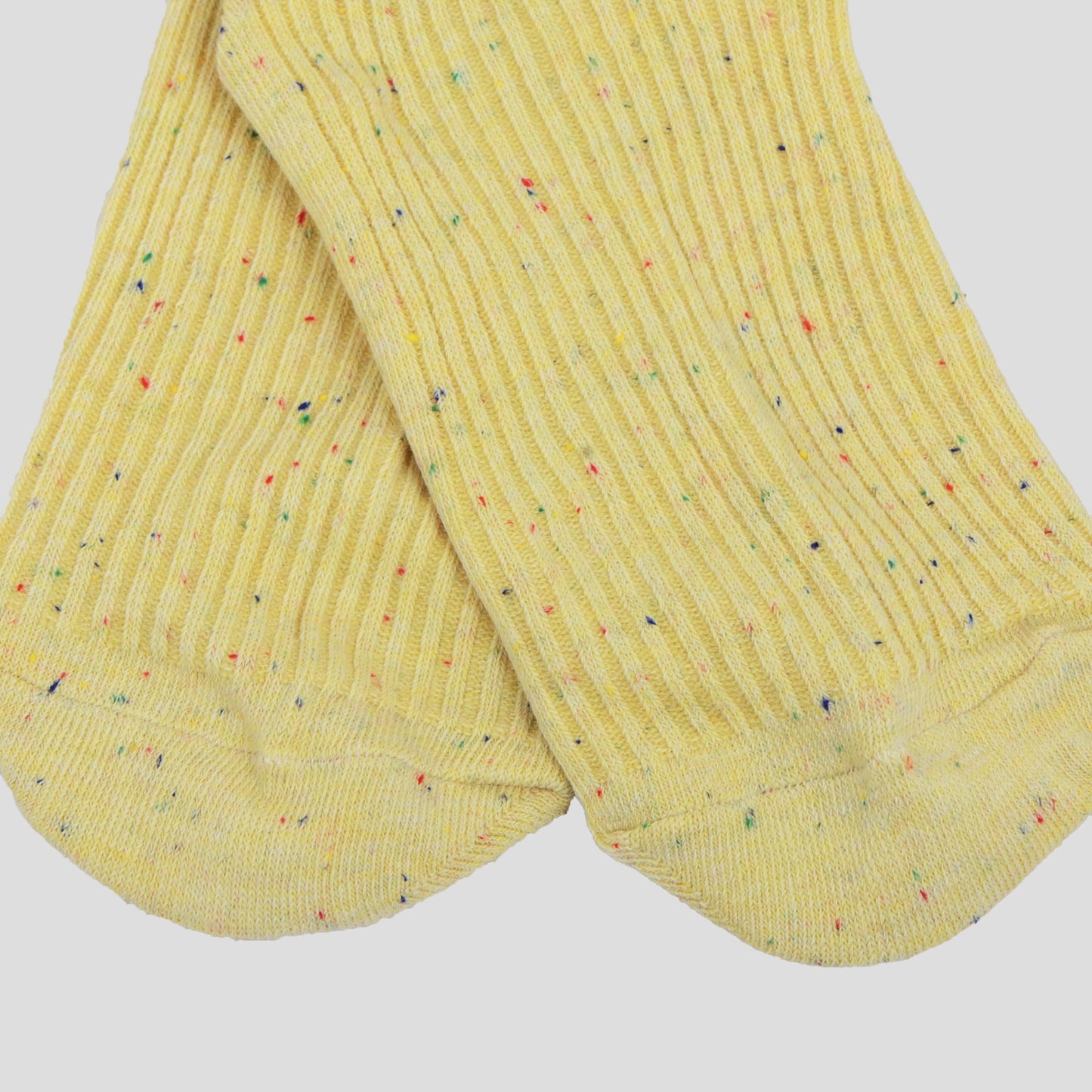 Chic Style Solid Speckled Crew Socks Non Slip Cotton for Casual 2 Pairs 4 Season