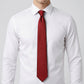 Men's Solid Smooth Finish Tie Classic Necktie 57 Inch Length 3.1 Inch Width Formal Business Accessory