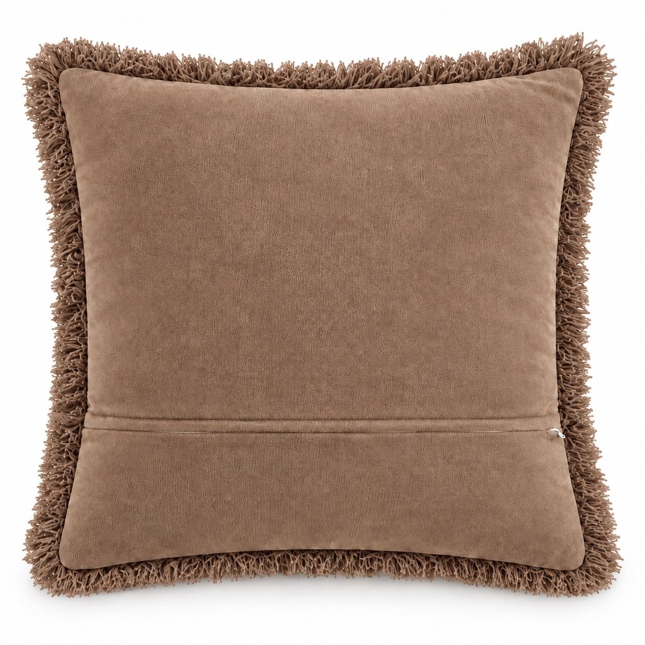 2 Pack Shaggy Faux Fur Throw Pillow Covers 18 x 18 Inch for Couch Sofa and Bed