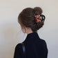 2pcs Bow Hair Claw Clip with Polka Dot Design and Strong Grip 6in