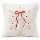 Christmas Embroidered Plush Throw Pillow Cover 18 x 18 Inch 1 Pack