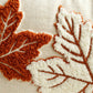 Fall Maple Leaf Textured Lumbar Throw Pillow Cover Autumn Sofa Bed Decor